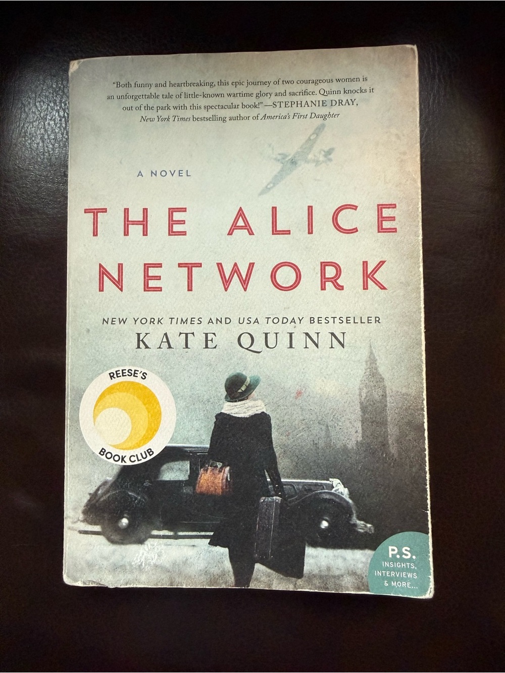 Kate Quinn The Alice Network Book - Reese’s Book Club - Historical Novel